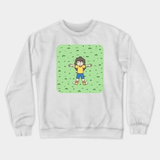 Laying on the grass Crewneck Sweatshirt